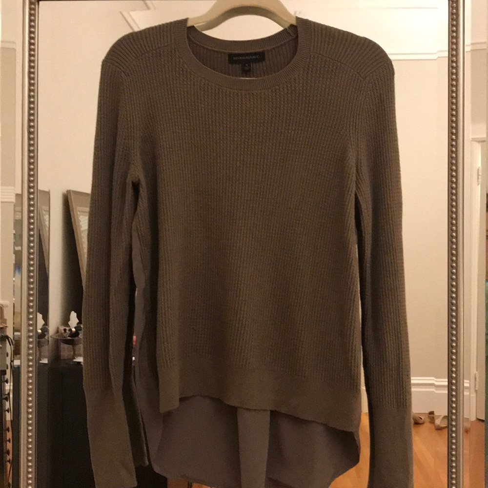 Army Green Banana Republic Sweater